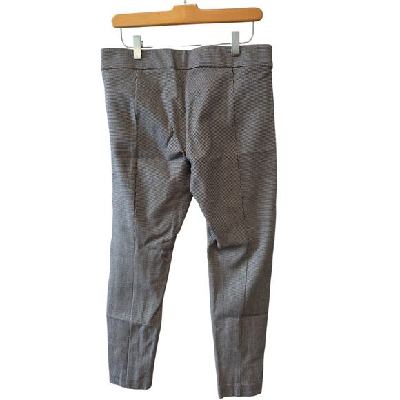 H&M Houndstooth Check Skinny Pants Black White 12 - Picture 4 of 6